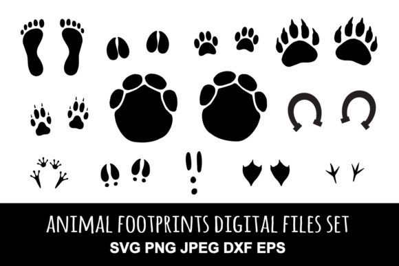 Animal Footprints Graphics: Essential Illustrations for Crafters