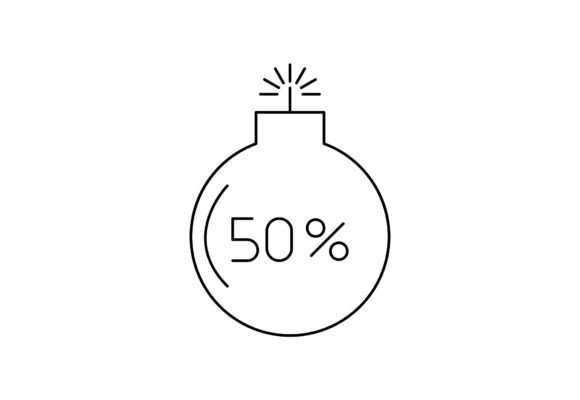 Bomb Discount Vector Graphic: Bold Graphics & Illustrations