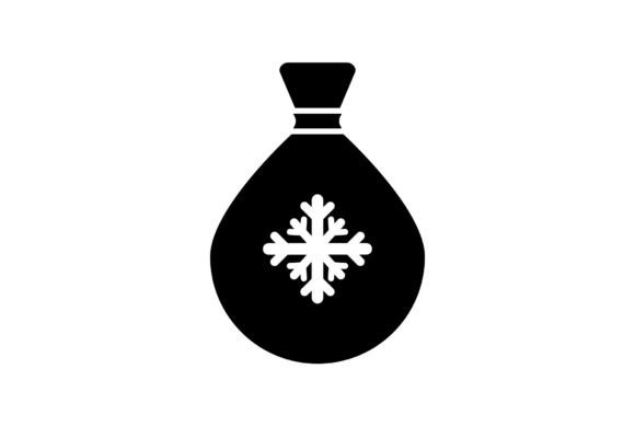 Christmas Gift Bag Vector SVG: Graphics & Illustrations