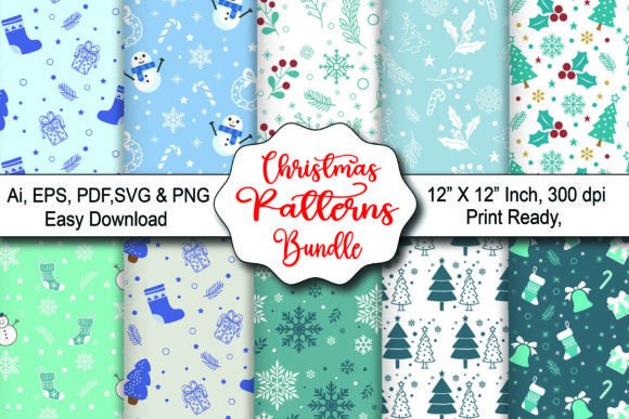 Christmas Graphics & Patterns for Festive Blogs