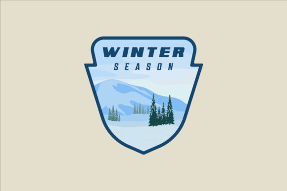 Review: Emblem Winter Landscape Logo Vector for Embroidery