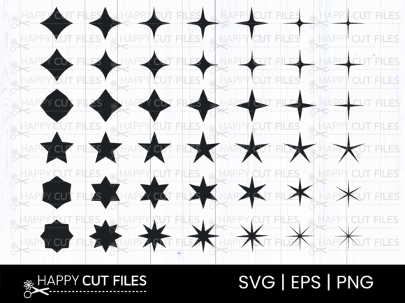 Review: Star Sparkling Shine Glitter Svg Bundle