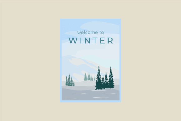 Review: Winter Snow Landscape Poster Vector for Embroidery
