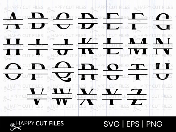 Split Monogram SVG: Elevating Crafts & Graphics