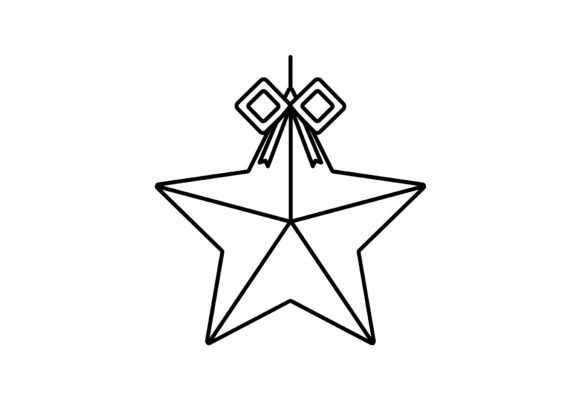 Star Christmas Decoration SVG: Graphics & Illustrations