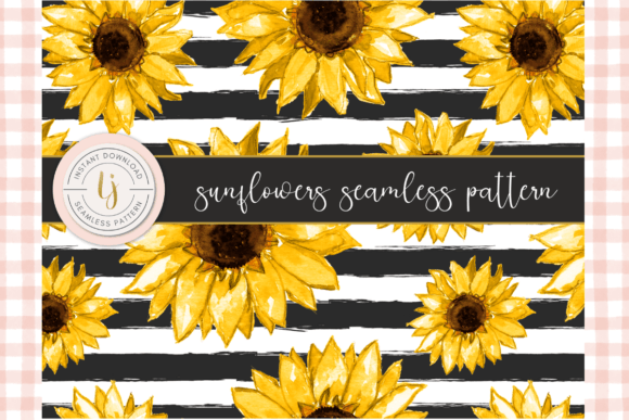 Sunflower Stripes Pattern: Graphics & Patterns Review
