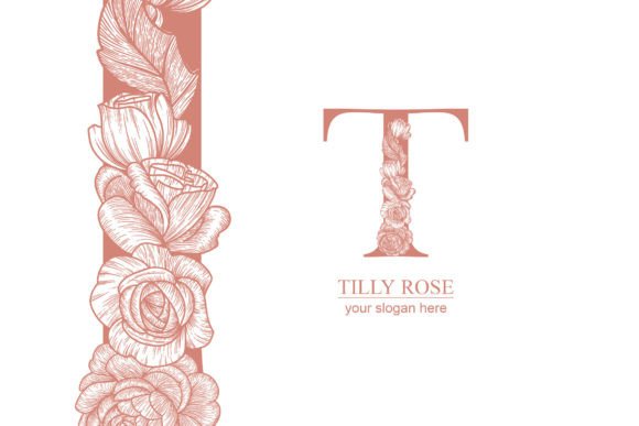 T Logo Flora: Elegant Graphics and Logos