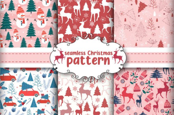 Winter and Christmas Pattern Set: Graphics for Sellers